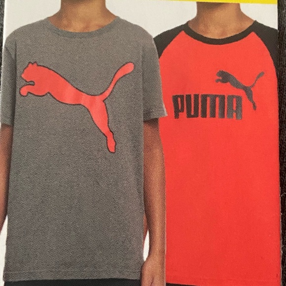 Puma Other - Puma 🆕 Boys Youth Tees 2PK Athletic Tshirt Set
Red and Charcoal Heather